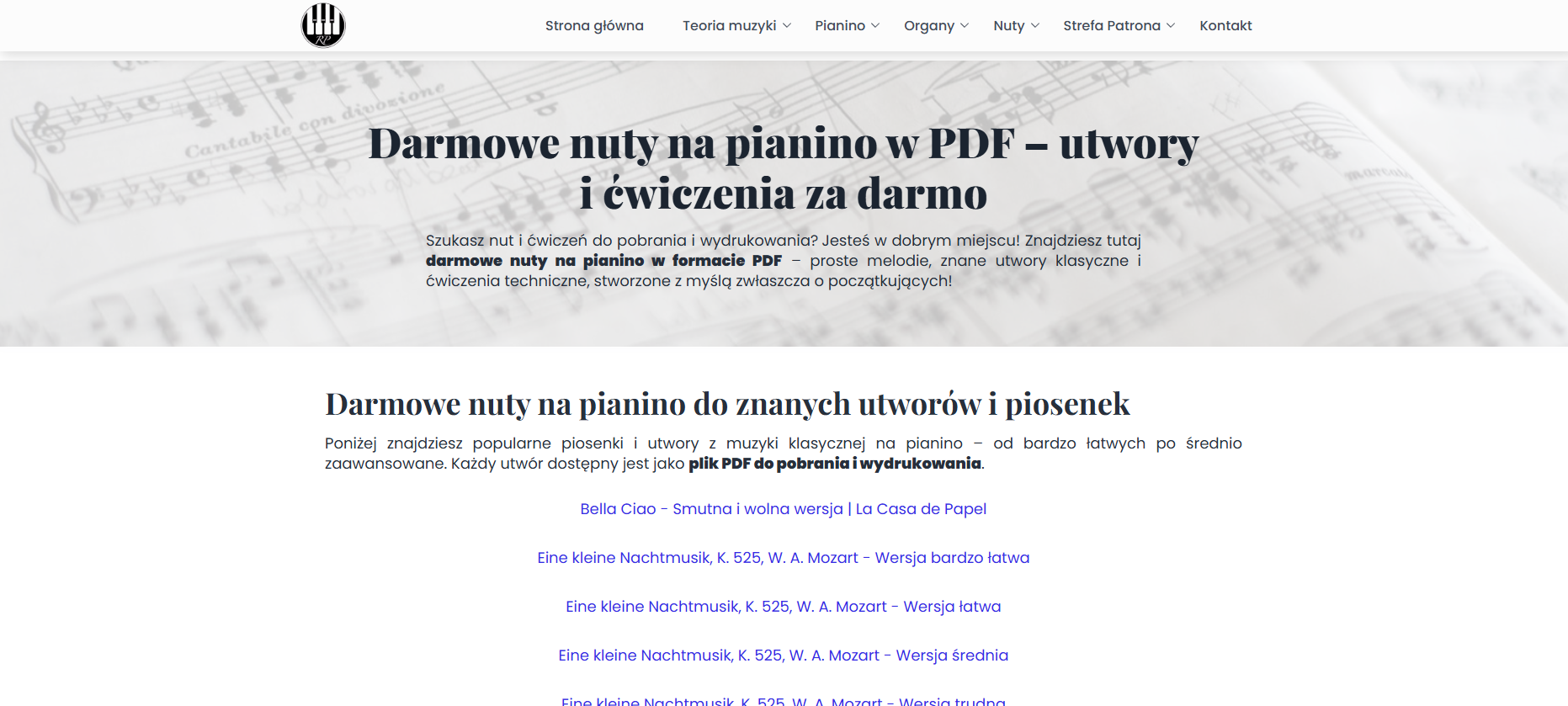 Darmowe Nuty Na Pianino W PDF Utwory I wiczenia Za Darmo Darmowe Nuty Na Pianino W PDF Utwory I wiczenia Za Darmo